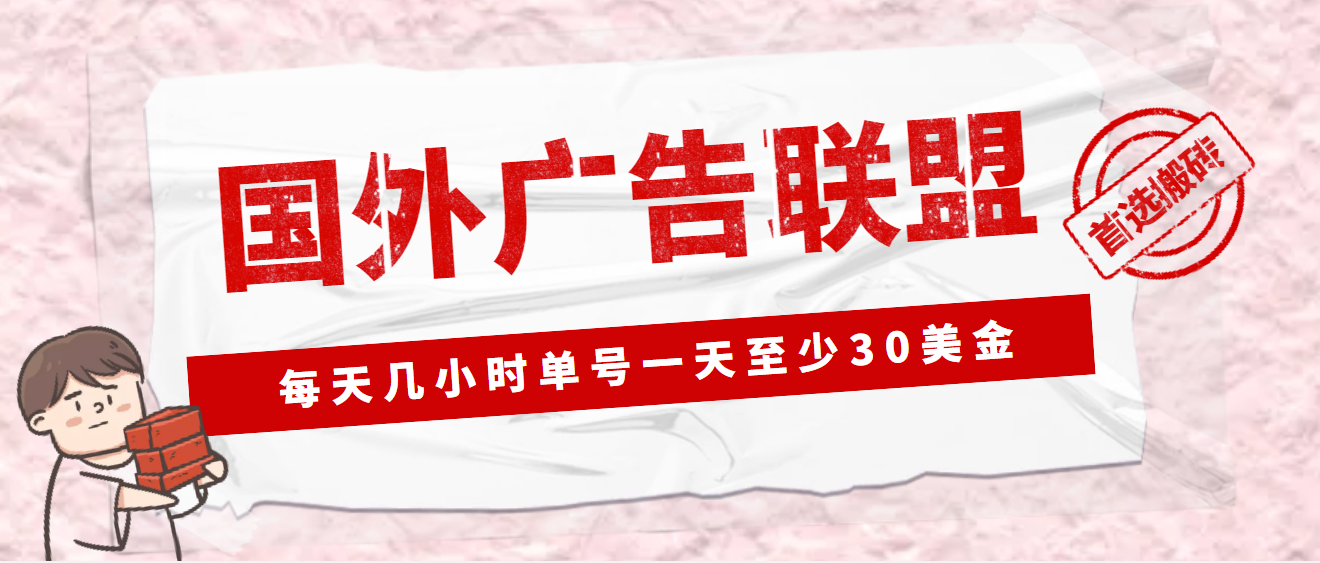 【高端精品】外面收费1980的最新国外LEAD广告联盟搬砖项目，单号一天至少30美金【详细玩法教程】